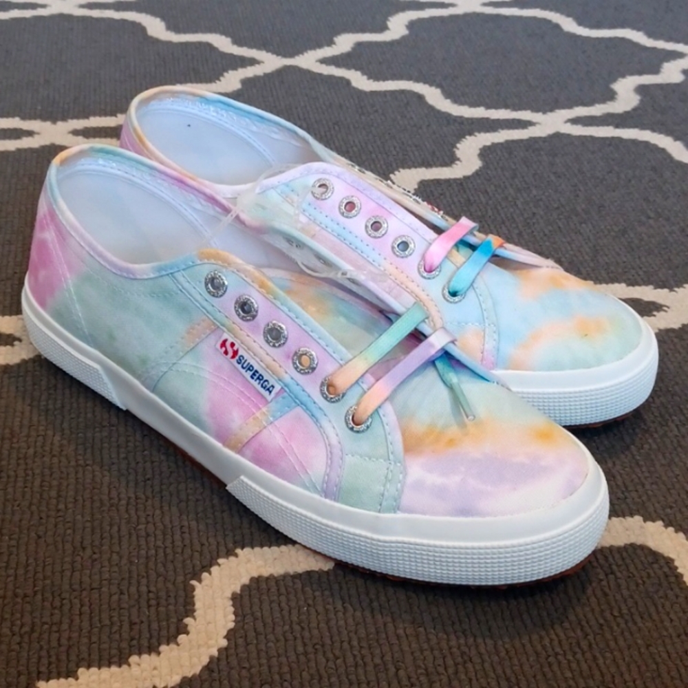 Superga Pastel Tie-Dye Canvas Sneakers